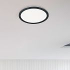 Musta muovi kylpyhuoneen kattovalaisin, Gistrup, 24W, 3000K LED, IP44