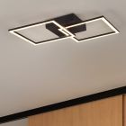 Musta metalli kattolamppu, Margaux, 20W, 3000K LED