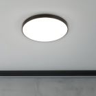 Musta muovi kattolamppu, Sharde, 18W, 4000K LED, IP44