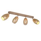 Ruskea metalli kattokohdevalaisin, Delana