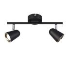 Musta muovi kattokohdevalaisin, Taj, 3W, 3000K LED