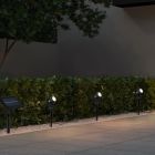 Musta alumiini aurinkoenergialla puutarhakohdevalaisin, Mijke, 0,5W, 4000K LED, IP44