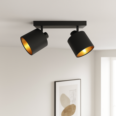 Moderni kattokohdevalaisin musta, Koge