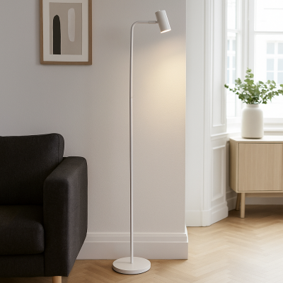 Moderni lattiavalaisin valkoinen, Carlos, katkaisimella