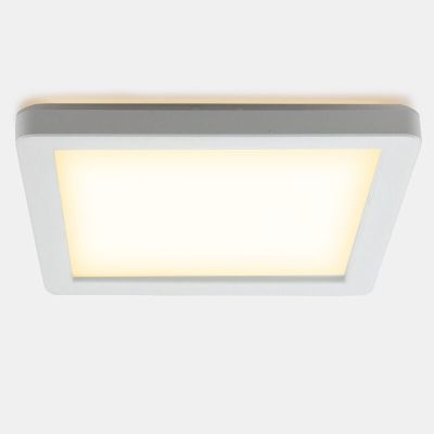 Muovi kylpyhuoneen kattovalaisin valkoinen, Shivani, 15W, 3000K LED, IP44