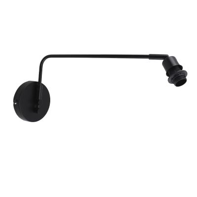 Alumiini seinävalaisin ilman varjostinta musta, Rika