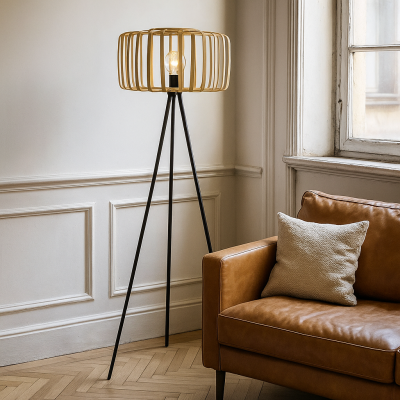 Bambu lattiavalaisin ruskea, Tina, katkaisimella