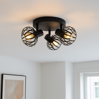 Teollinen kattokohdevalaisin musta, Lieve