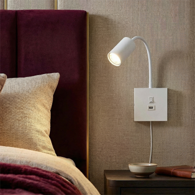 Moderni seinäspotti valkoinen, Tibor, katkaisimella