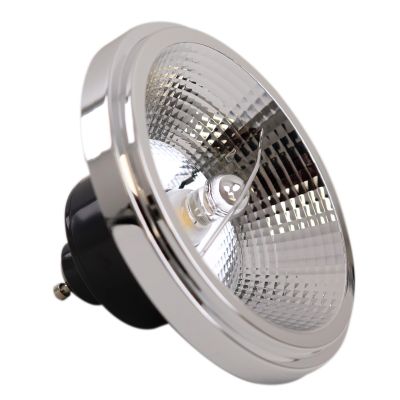 GU10 Olucia (AR111) LED-lamppu Clint, musta, 6W, 2700K