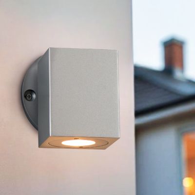 Alumiini ulkovalaisin hopea, Rudy, 3W, 2700K LED, IP44