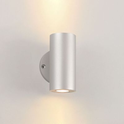 Alumiini ylös alas seinävalaisin hopea, Salar, 3W, 2700K LED, IP44