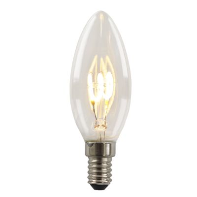 Himmennettävä E14 Olucia LED-kynttilälamppu Tuelo, 2W, 2700K