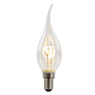 Himmennettävä E14 Olucia LED-kynttilälamppu Tuelo, 2W, 2700K