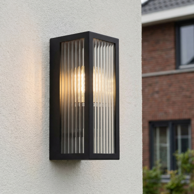 Moderni ulkovalaisin musta, Senne, IP44