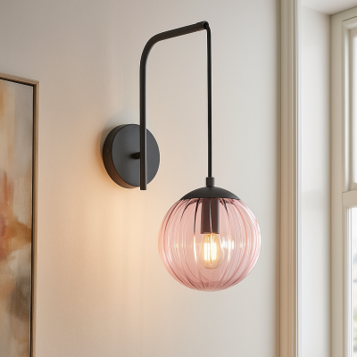 Retro seinävalaisin vaaleanpunainen, Rifka, katkaisimella