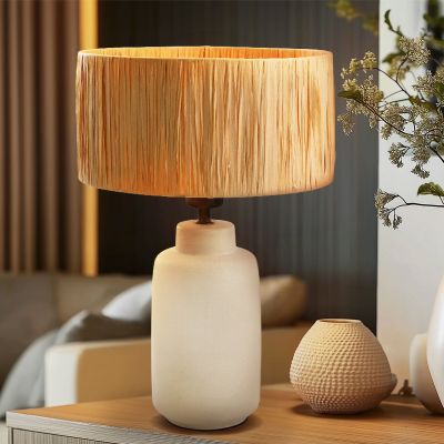 Rustiikkinen pöytävalaisin ruskea, Daisy, katkaisimella