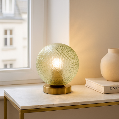 Retro pöytävalaisin vihreä, Johnson, katkaisimella