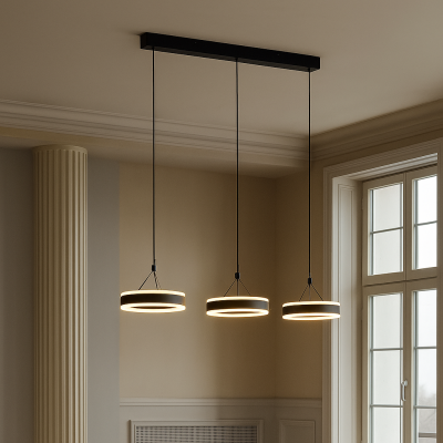 Design riippuvalaisin musta, Lava, 55W, 3000K LED, 3-portaisesti himmennettävä