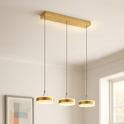 Design riippuvalaisin messinki, Lava, 56W, 3000K LED