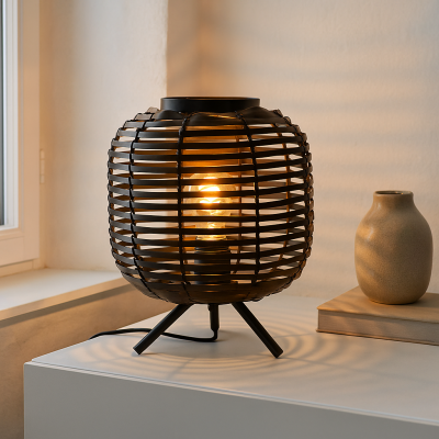 Teollinen pöytävalaisin musta, Pinar, katkaisimella