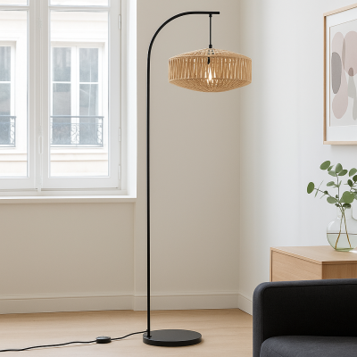 Rustiikkinen lattiavalaisin ruskea, Selena, katkaisimella