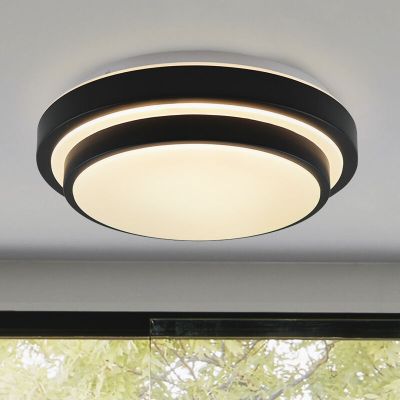 Moderni kylpyhuoneen kattovalaisin musta, Jaro, 12W, 3000K LED, IP44