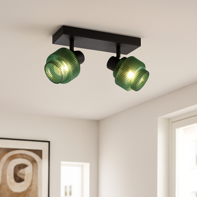 Retro kattokohdevalaisin vihreä, Paris