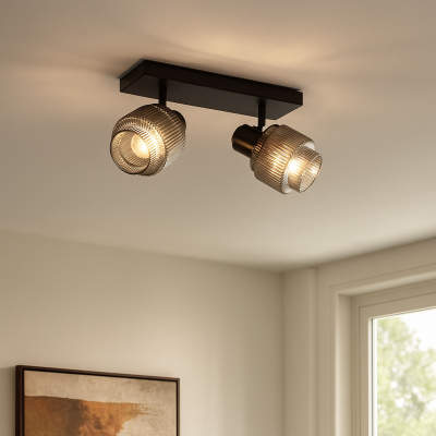 Retro kattokohdevalaisin harmaa, Paris