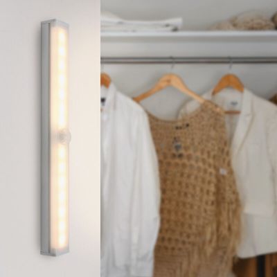 Hopeinen vaatekaapin valo, muovia, Ilana, 1W, 3000K LED