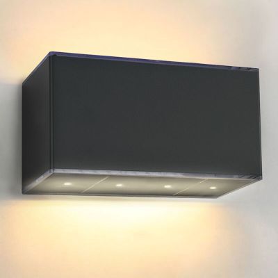 Muovi aurinkovoimainen ulkovalaisin musta, Sunaina, 1W, 3000K LED, IP65