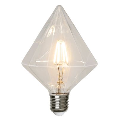 E27 timanttimainen LED-lamppu Finley, 3,2 wattia, 2700K (erittäin lämmin valkoinen)