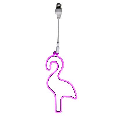 Muovinen LED-valosarja, pinkki, Flamingo, IP44