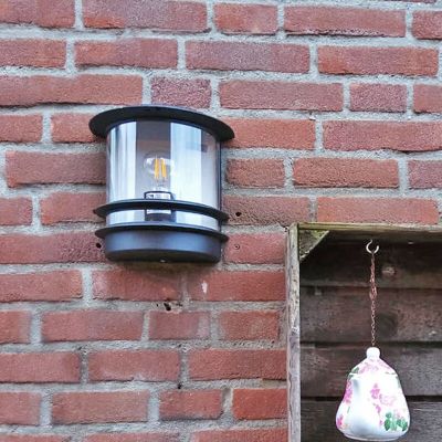 Rustiikkinen ulkovalaisin musta, Zare, IP44