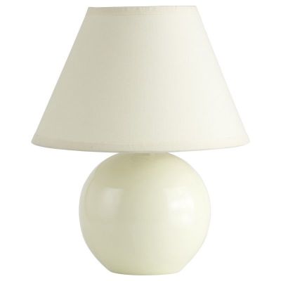 Keramiikka pöytävalaisin beige, Pilar, katkaisimella