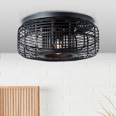 Rustiikkinen kattolamppu musta, Deacon