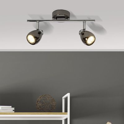 Metalli kattovalaisin musta, Khadra, 3W, 3000K LED
