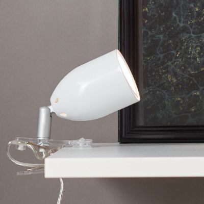 Muovi puristinspotti valkoinen, Keke, katkaisimella