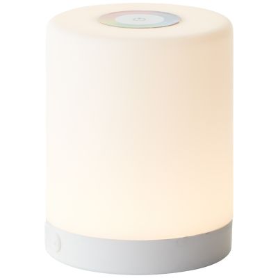 Moderni ulkopöytävalaisin valkoinen, Maezon, 1W, RGBW LED, IP44, kosketushimmentimellä