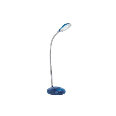 Muovi työpöytävalaisin sininen, Marenthe, 2W, 6000K LED, katkaisimella