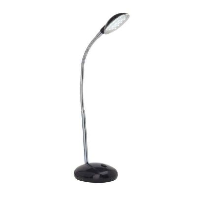 Muovi työpöytävalaisin musta, Marenthe, 2W, 6000K LED, katkaisimella