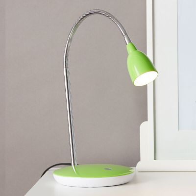 Muovi työpöytävalaisin vihreä, Kit, 3W, 3000K LED, katkaisimella