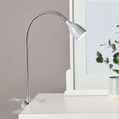 Muovi puristinspotti harmaa, Kit, 2,4W, 3000K LED, katkaisimella