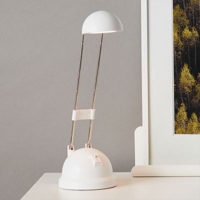 Moderni työpöytävalaisin valkoinen, Louna, 6W, 2700K LED, katkaisimella