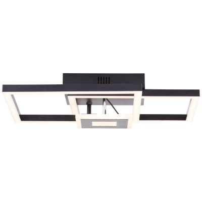 Design kattovalaisin musta, Volkert, 22W, 3000K LED