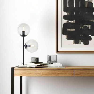 Design pöytävalaisin läpinäkyvä, Rhys, katkaisimella