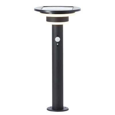 Moderni aurinkovoimainen ulkolattiavalaisin musta, Lonneke, 3W, 3000K LED, IP44