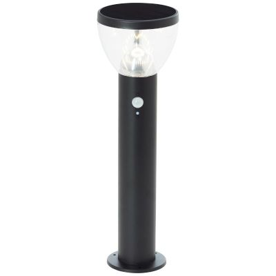 Moderni aurinkovoimainen ulkolattiavalaisin musta, Saar, 3W, 3000K LED, IP44
