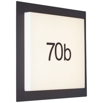 Alumiini valaistu talonumero musta, Nurcan, 15W, 3000K LED, IP44