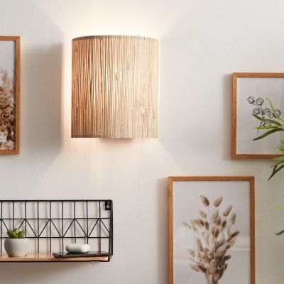 Rustiikkinen seinävalaisin beige, Wenda